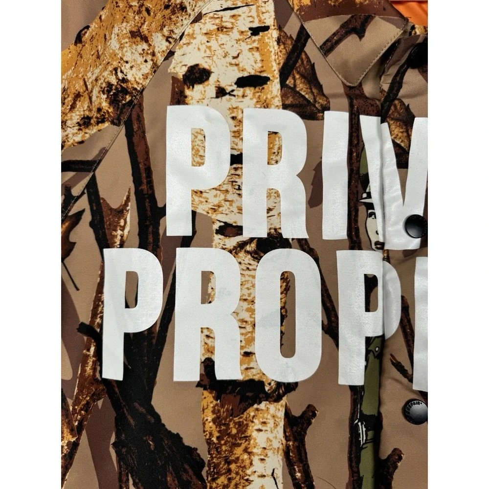 Rip & Repair - Private Property Tree Camo Coach Jacket - Men's Medium